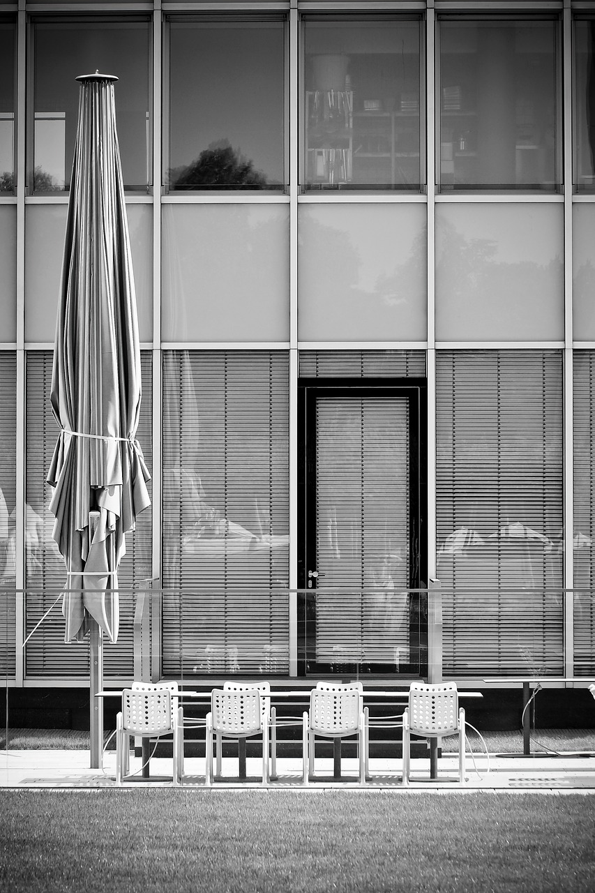 architecture chairs building free photo