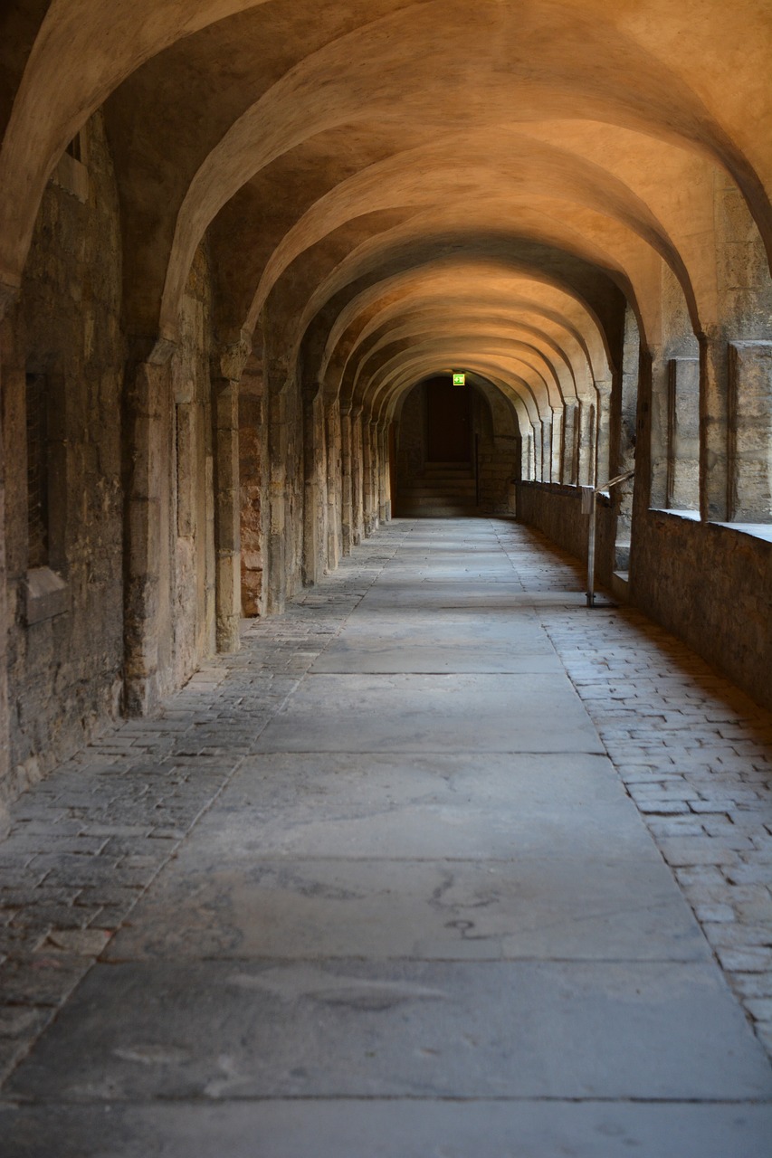 architecture monastery cloister free photo