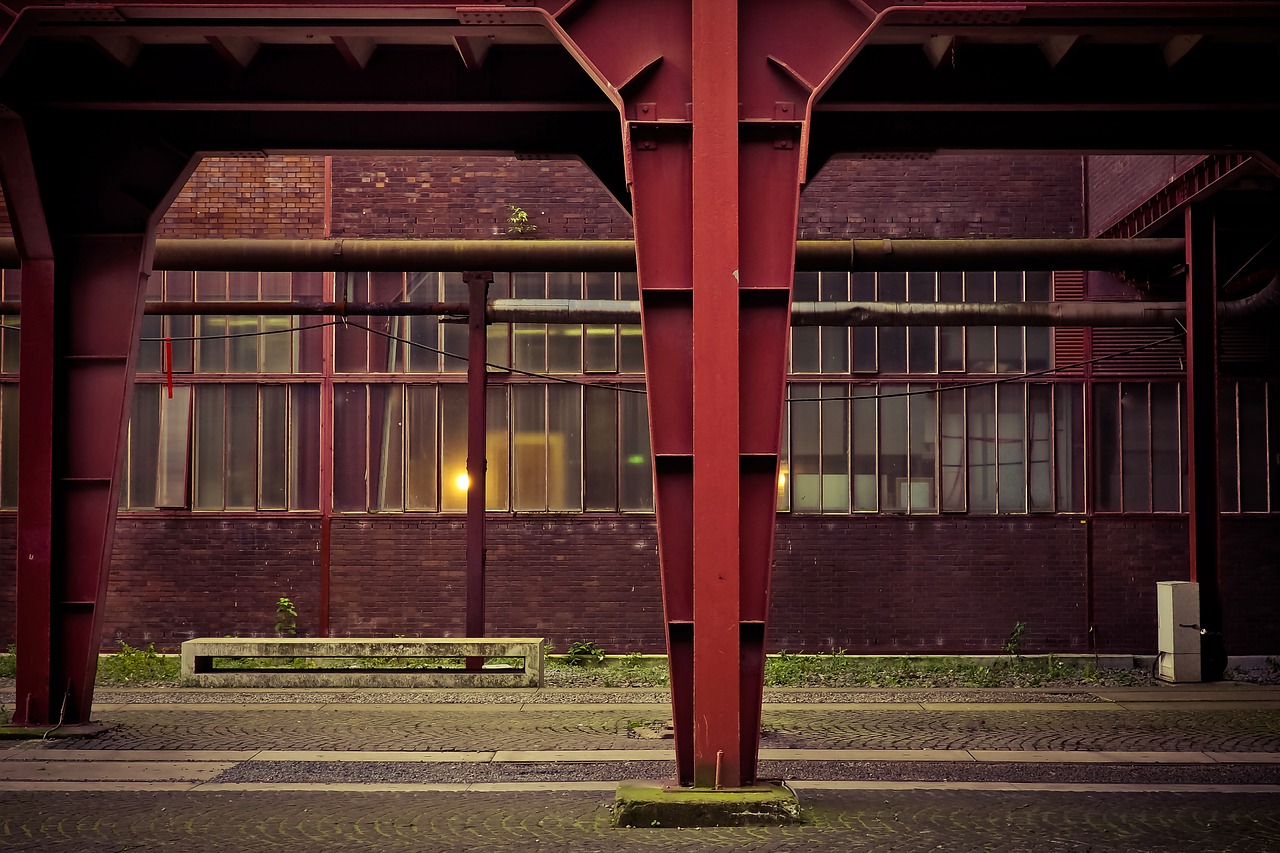 architecture factory industrial building free photo