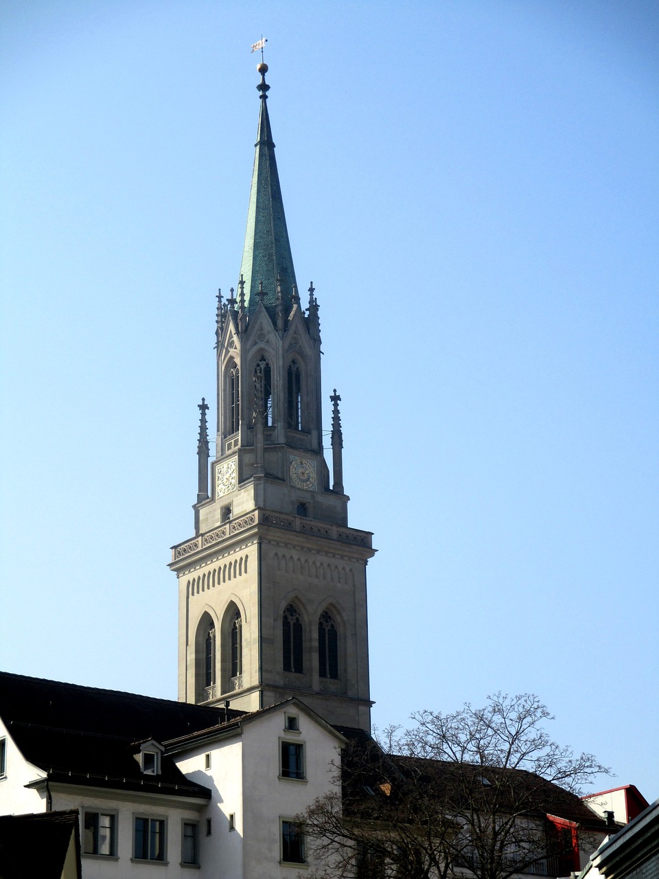 architecture church of st laurenzen steeple free photo