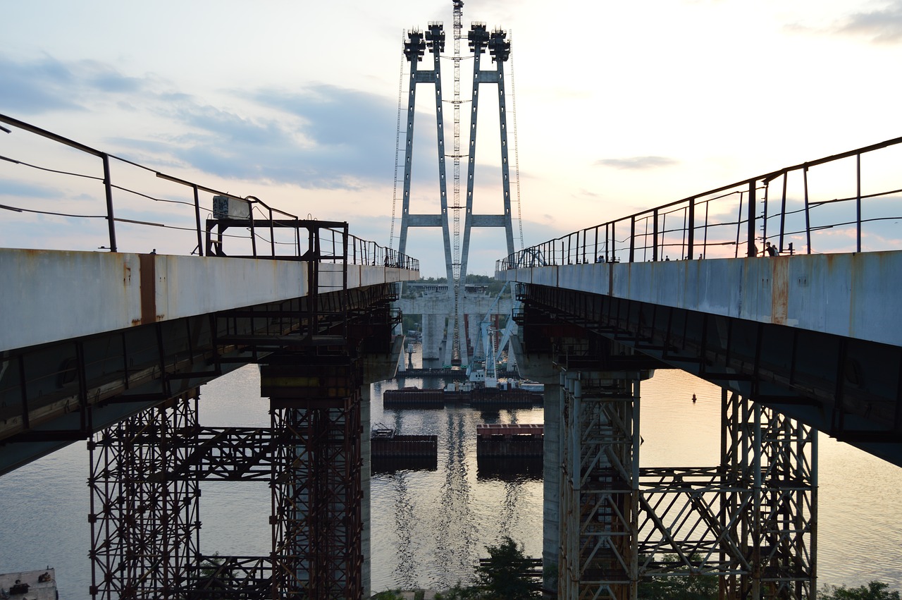 architecture bridges river free photo