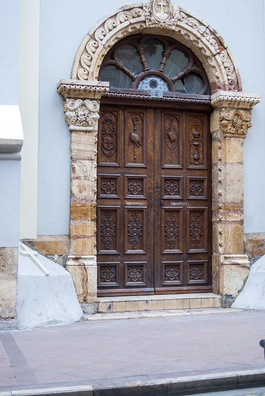 architecture door house free photo