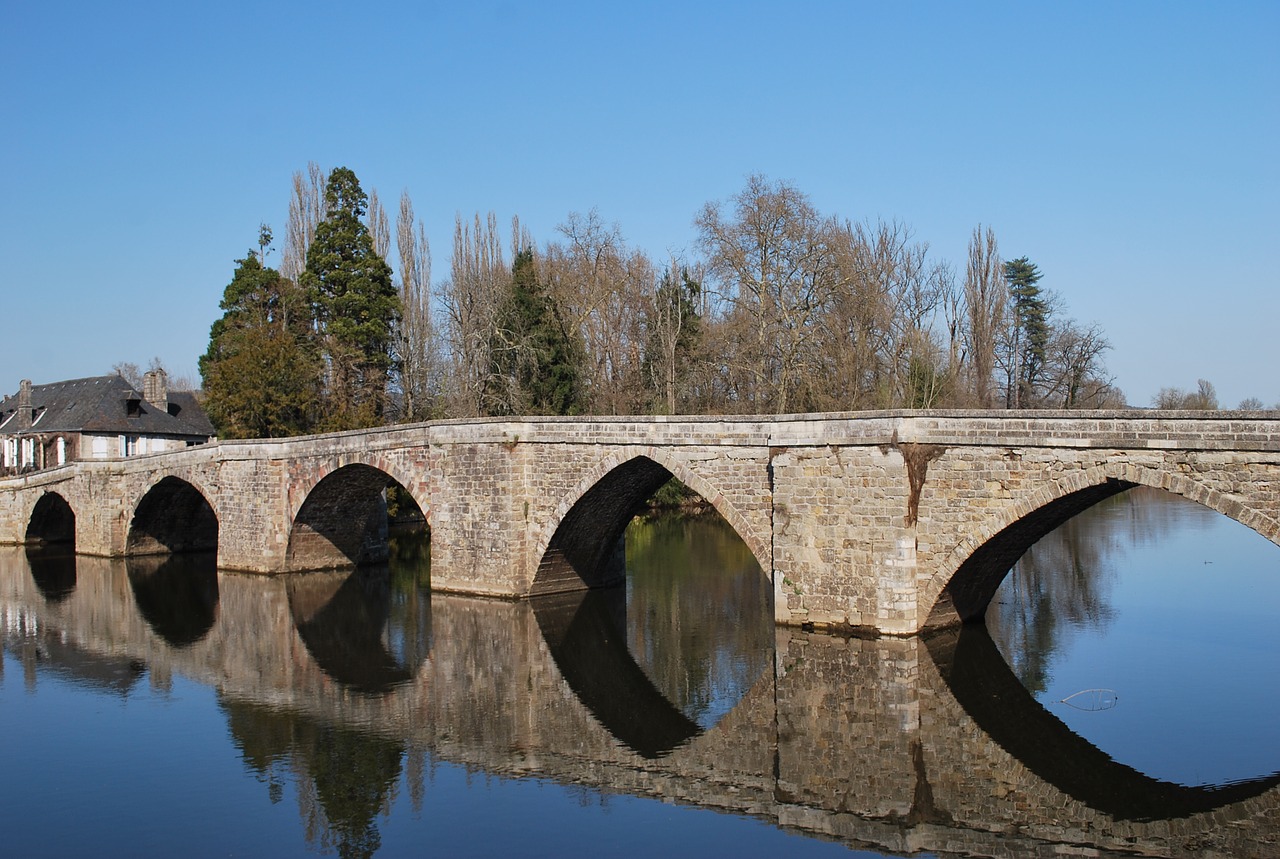 architecture bridge body of water free photo