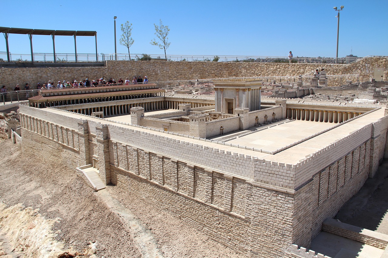 architecture  a scale model of the  jerusalem free photo