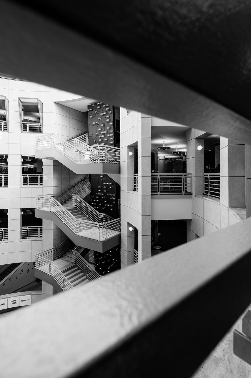 architecture  indoors  stairs free photo