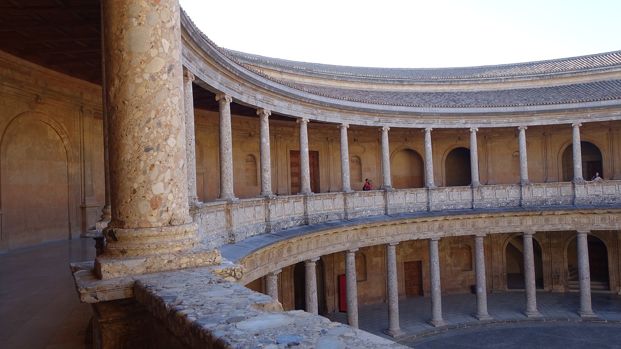 architecture  old  corridor free photo