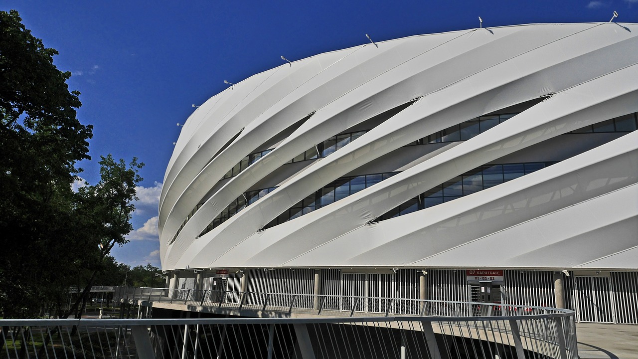 architecture modern stadium free photo