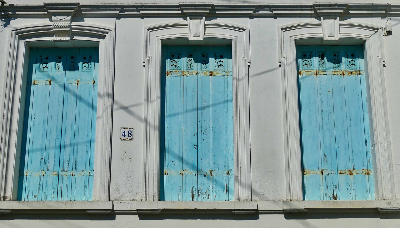 architecture  facade  shutters free photo
