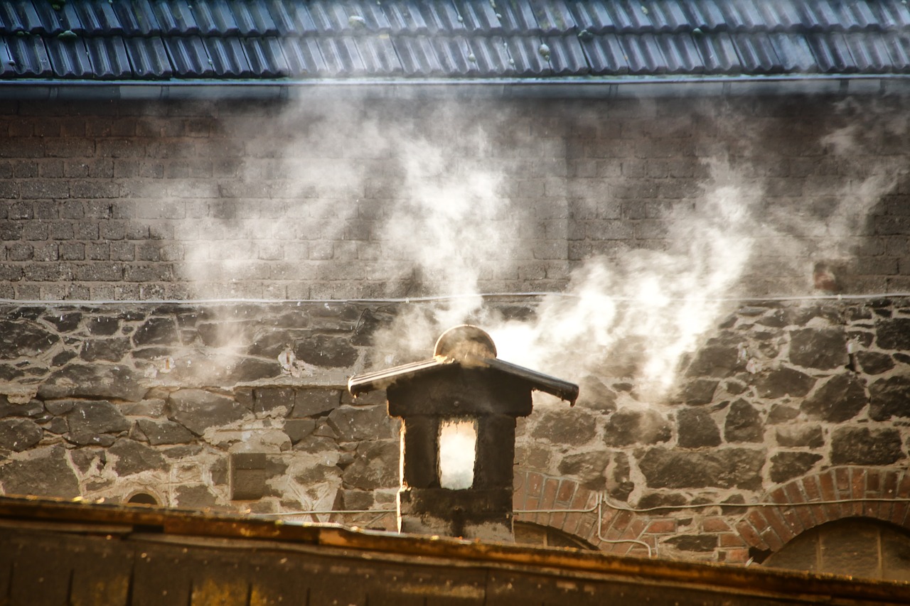 architecture  chimney  smoke free photo