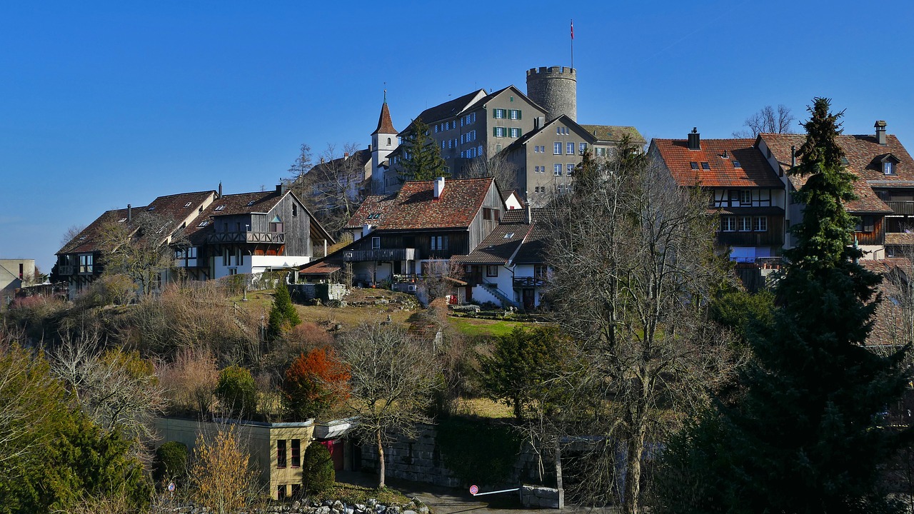 architecture  switzerland  rain mountain free photo