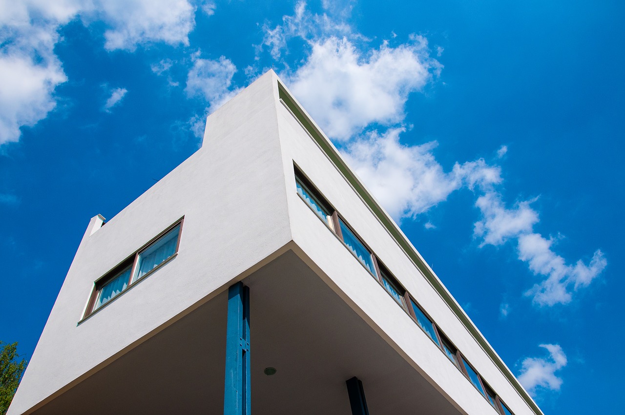 architecture  bauhaus  sky free photo