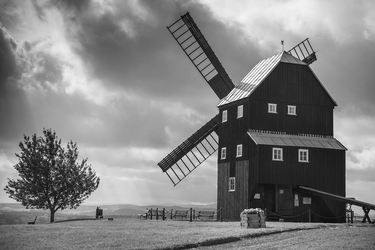 architecture  windmill  mill free photo