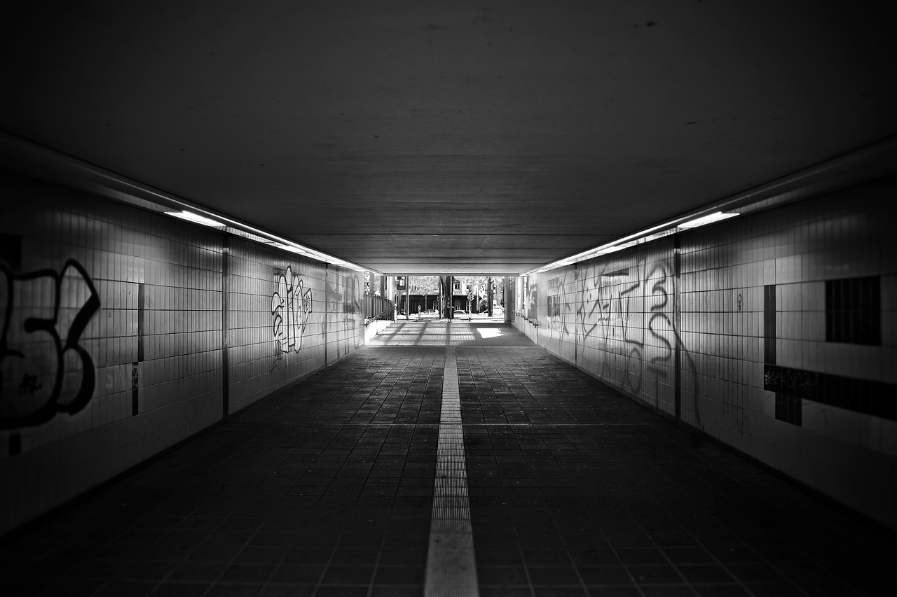 architecture  underpass  tunnel free photo