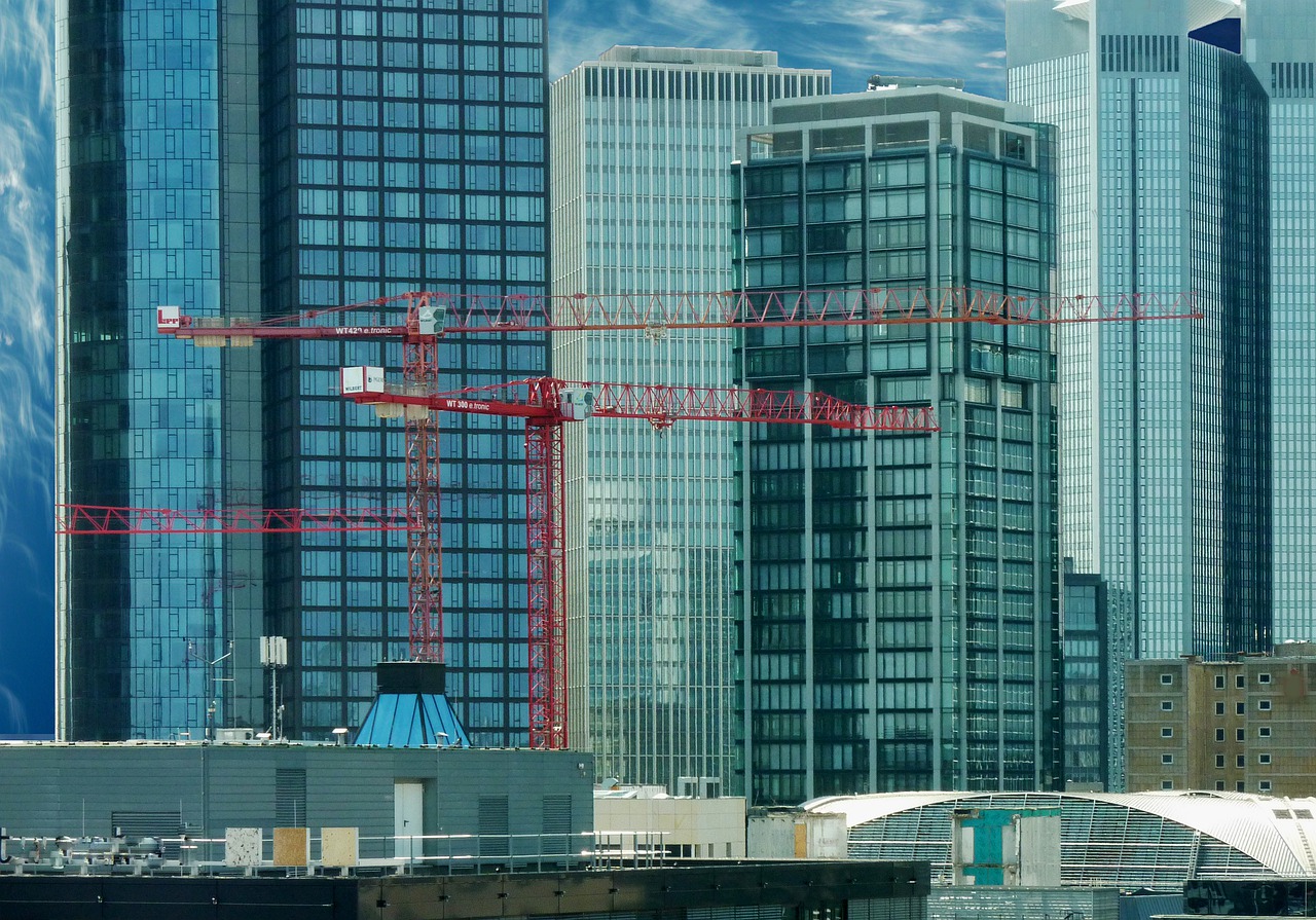 architecture  skyscrapers  frankfurt free photo