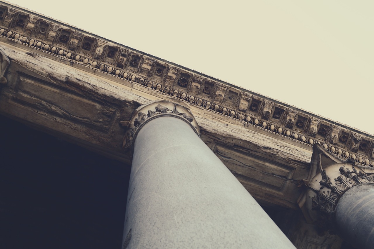 architecture column building free photo