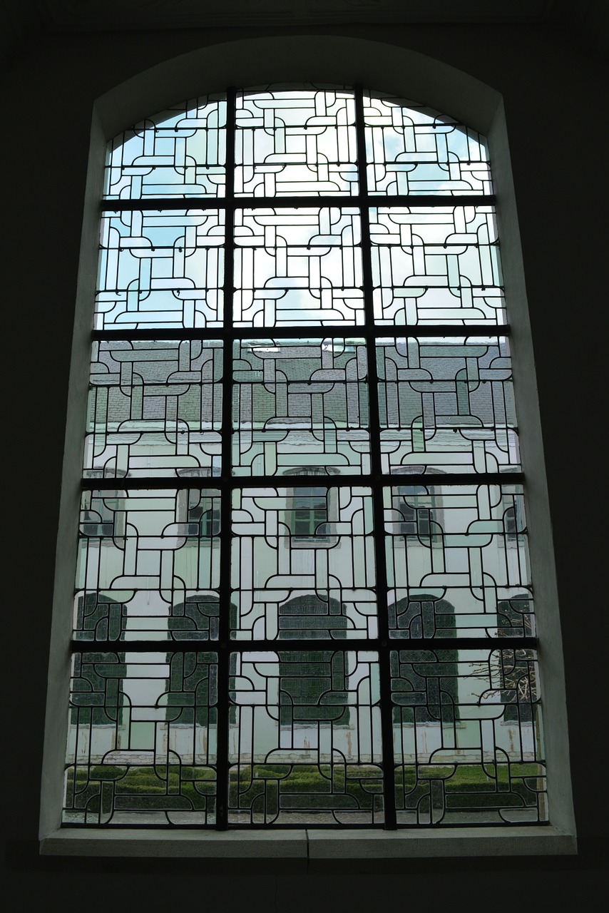 architecture stained glass window building free photo