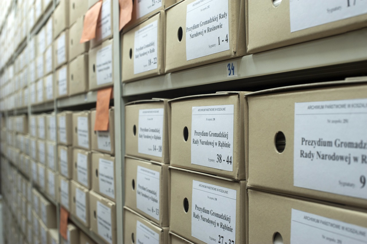 archive  boxes  documents free photo