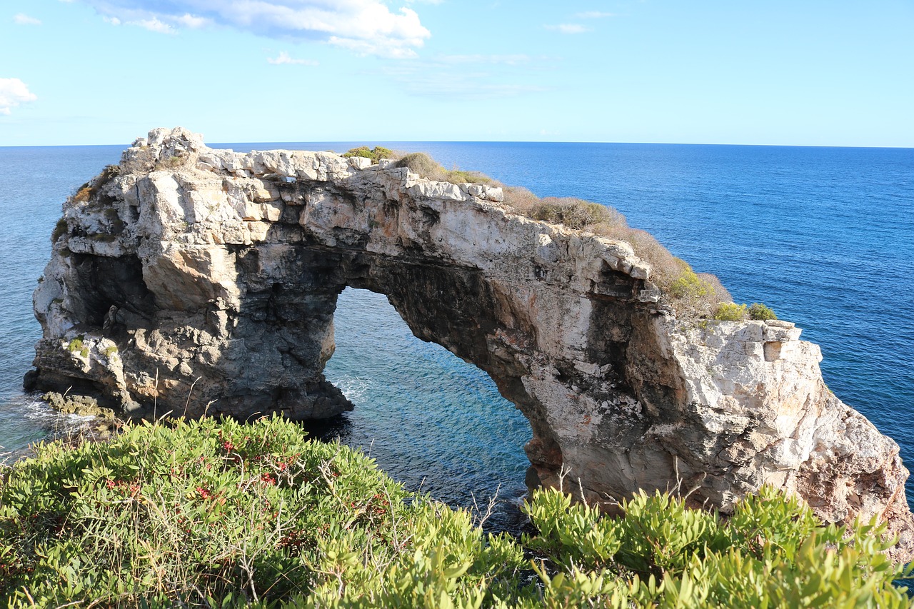 arch's pontas mallorca sea free photo