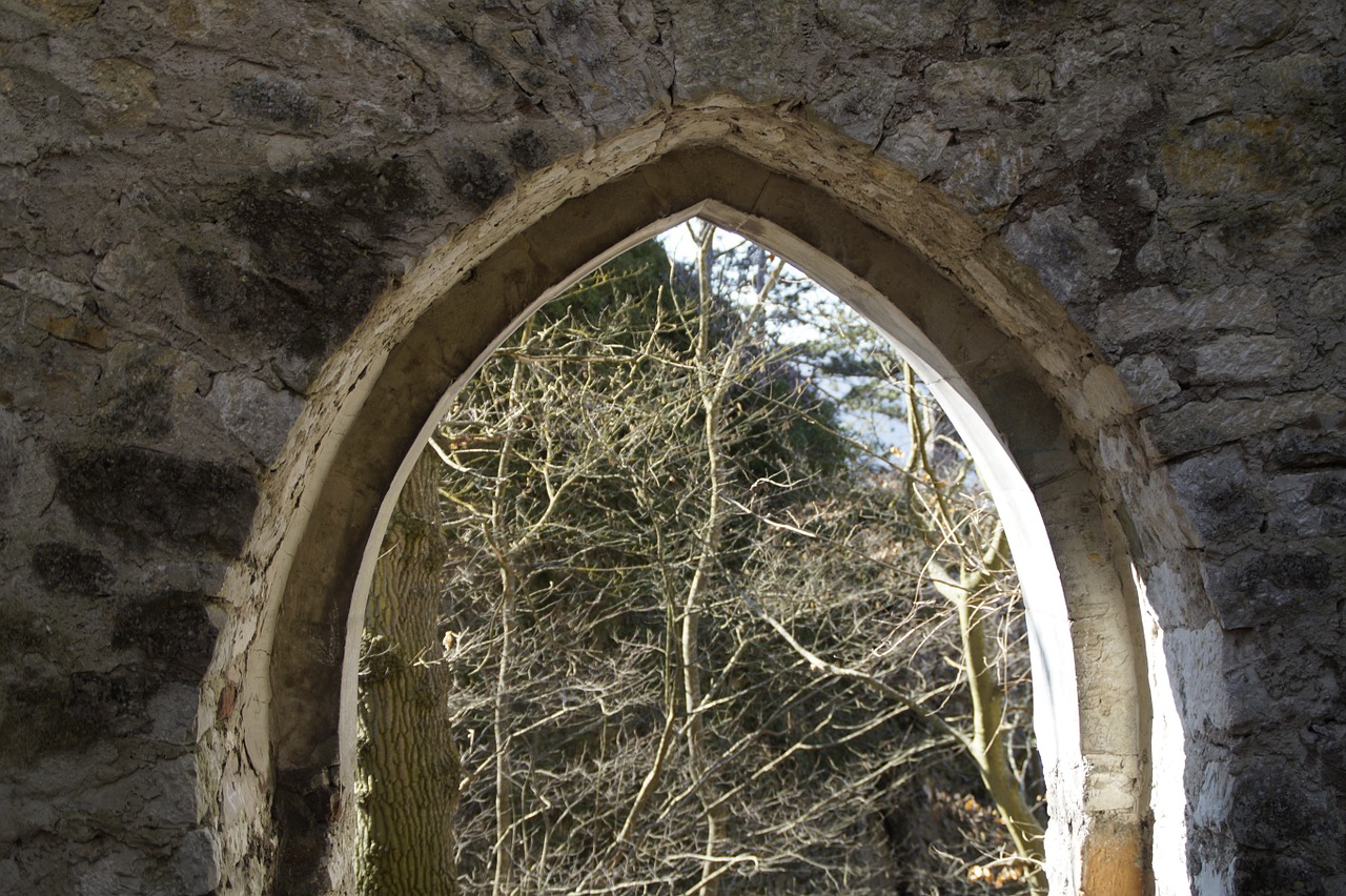 archway castle middle ages free photo