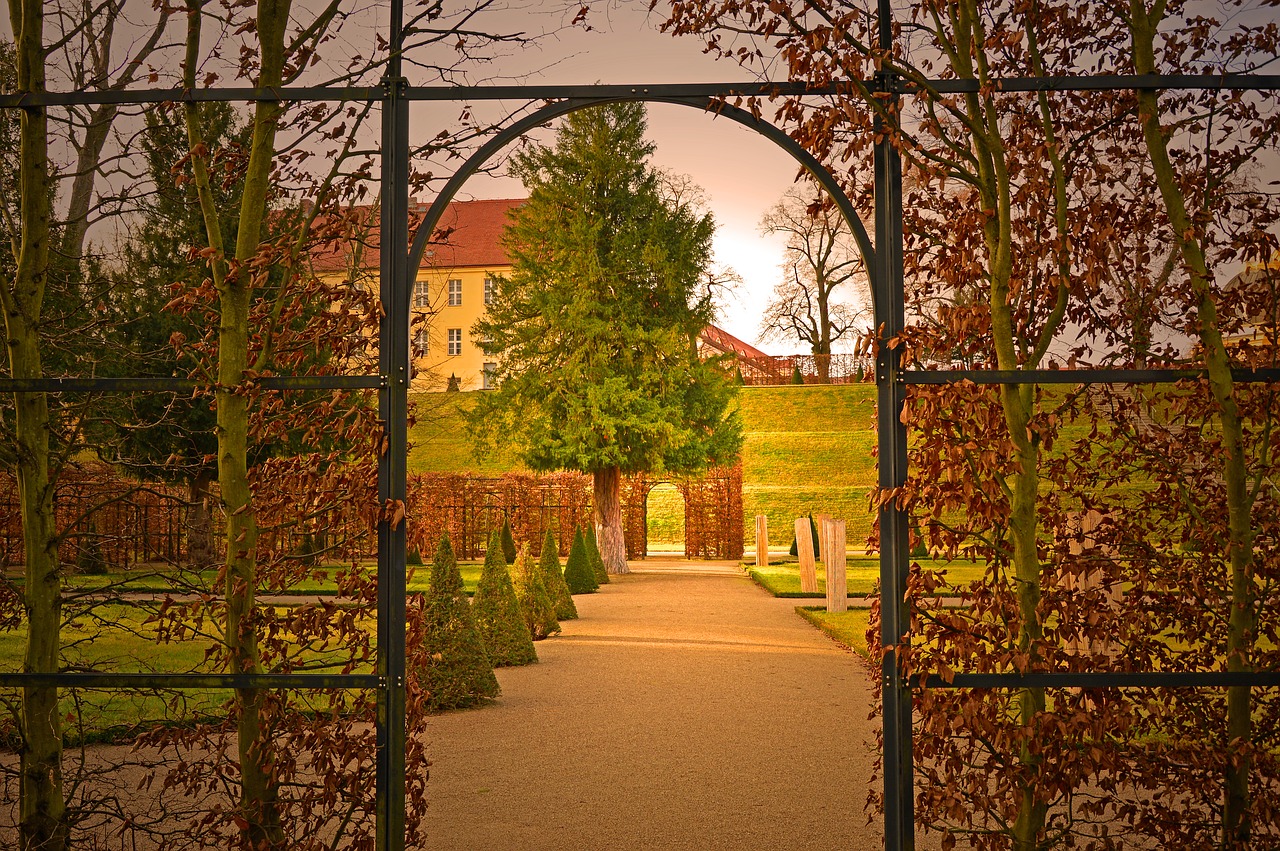 archway  goal  fence free photo