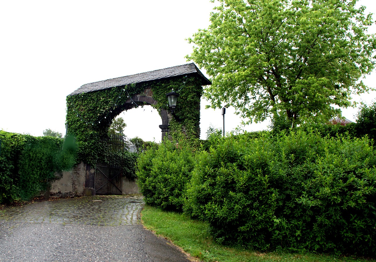 archway stone stone wall free photo