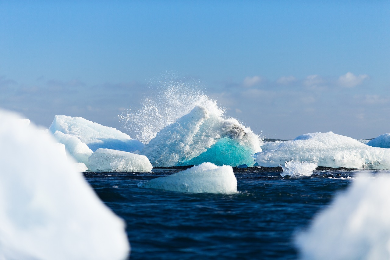arctic ice floating iceberg free photo