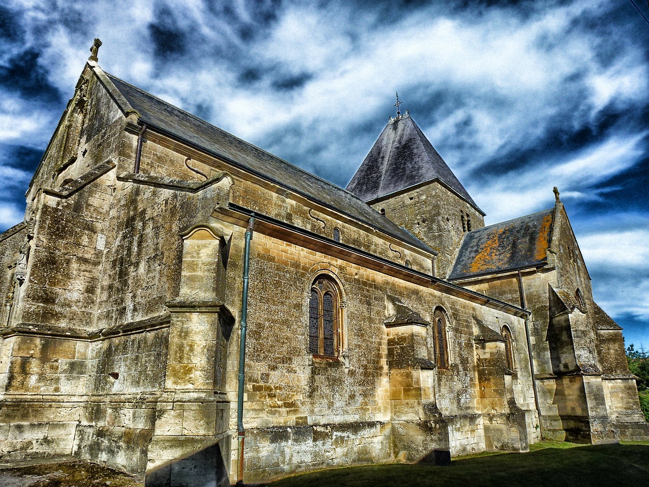 ardennes france church free photo