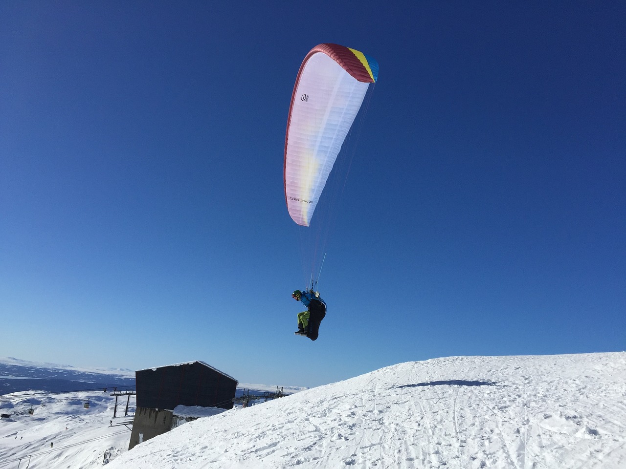 åre paragliding fells free photo