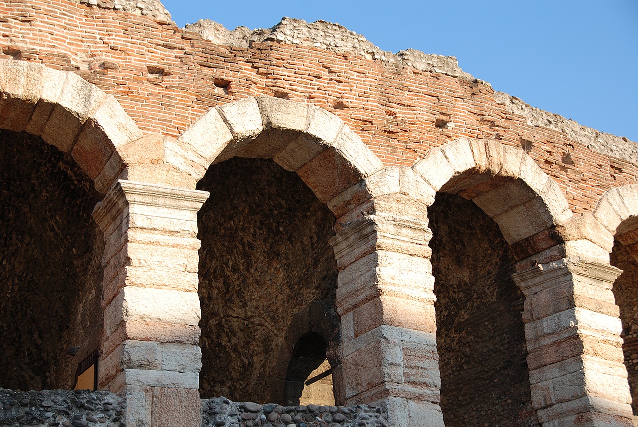 arena di verona amphitheater arches free photo