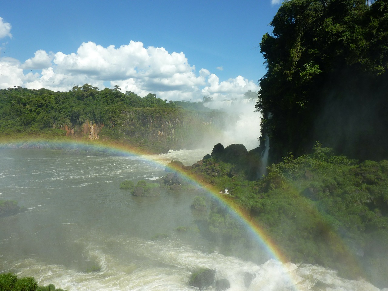 argentina iguazu rainbow free photo