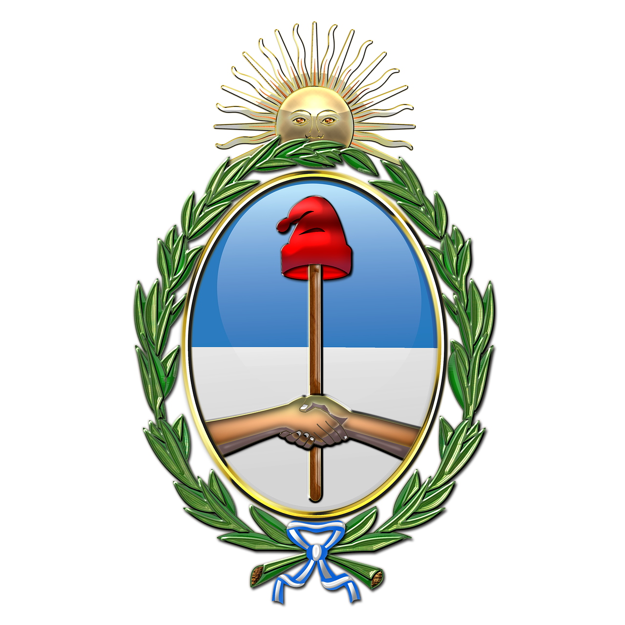argentina coat of arms heraldry free photo