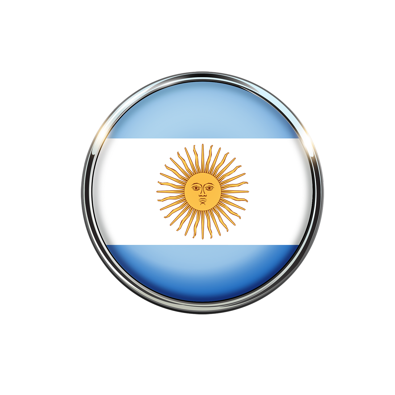 argentina flag circle free photo