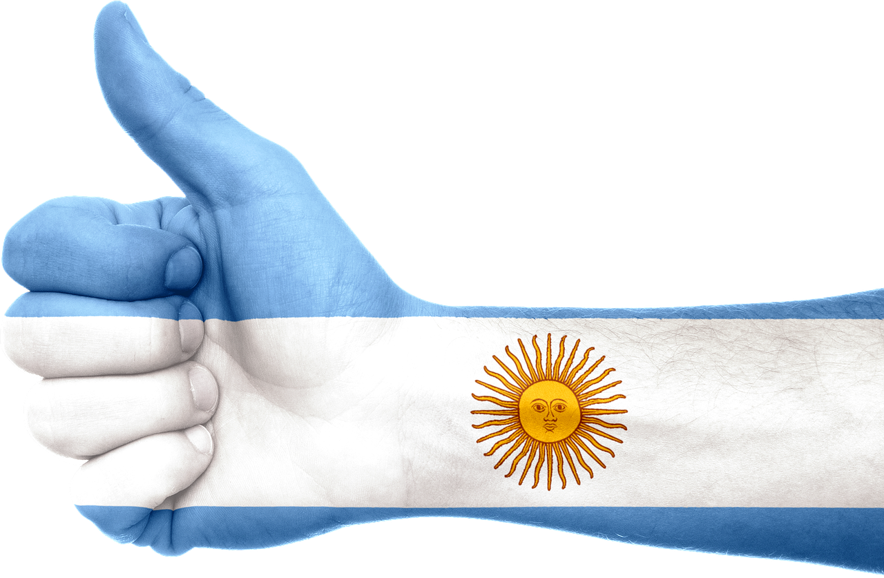 argentina flag hand free photo