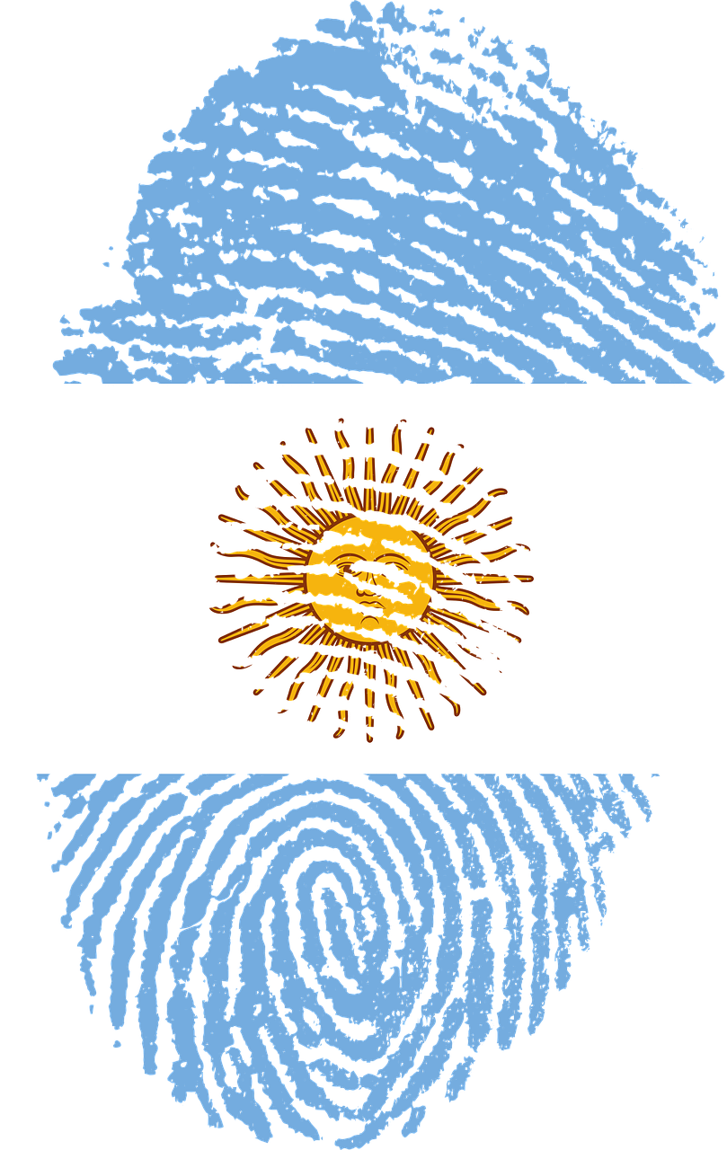argentina flag fingerprint free photo