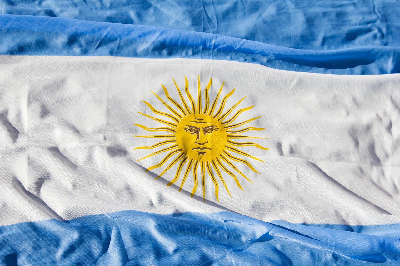 Argentina flag, argentina, world, wave, celeste - free image from needpix.com
