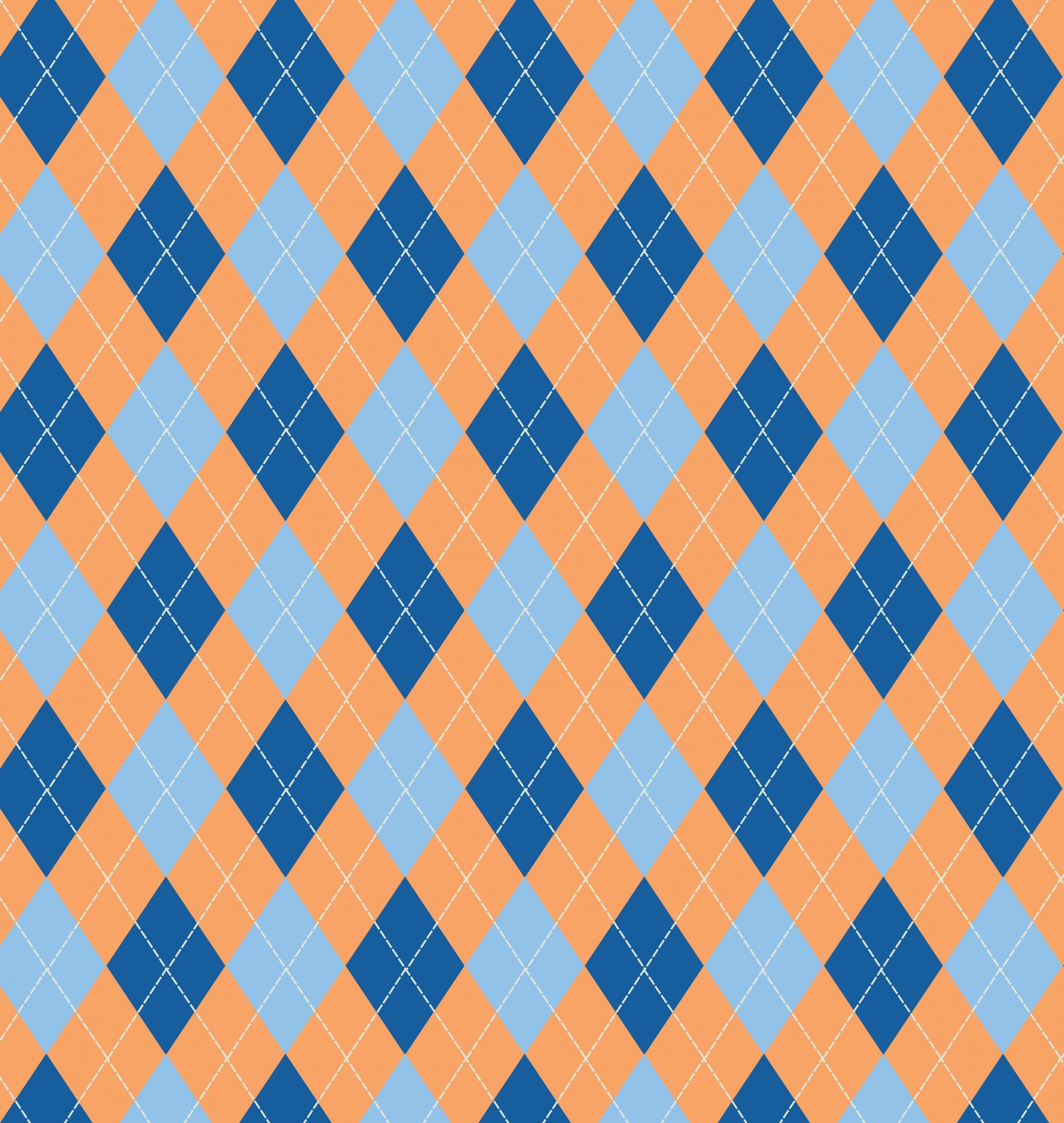 argyle pattern background wallpaper blue orange diamonds square swatch scrapbooking art free photo