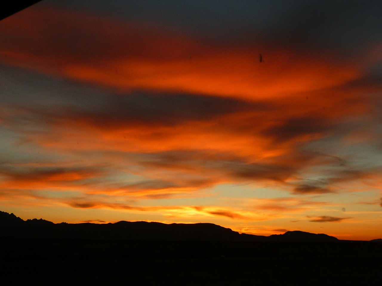 arizona sunset red sky free photo