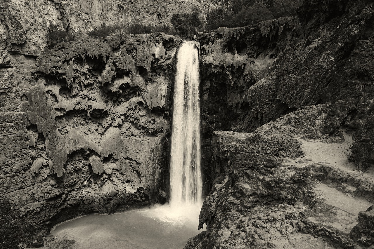 arizona waterfall stream free photo