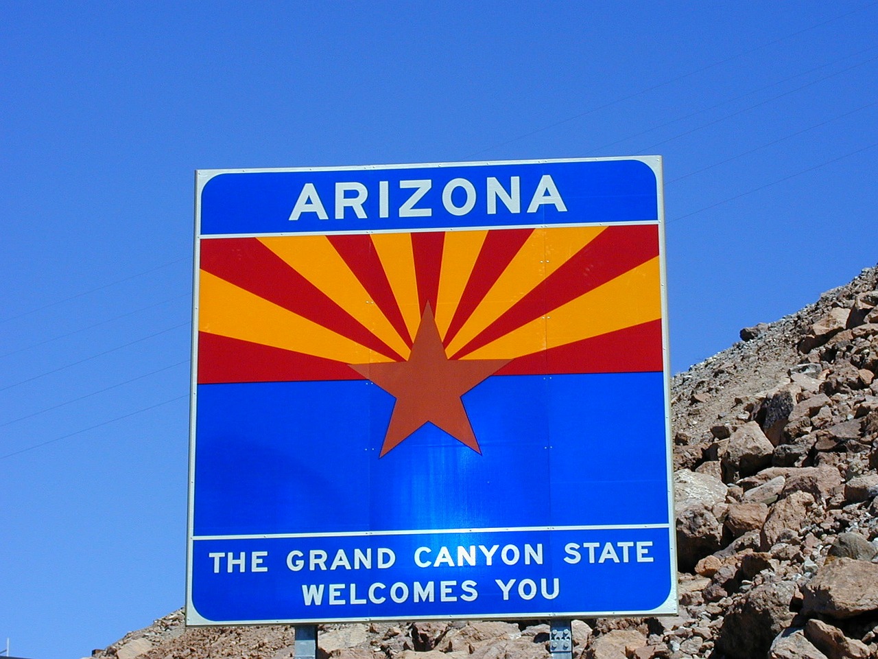 arizona welcome canyon state free photo