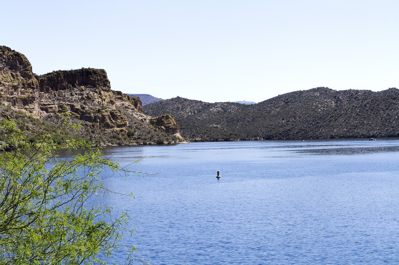 arizona  saguaro lake  mountains free photo