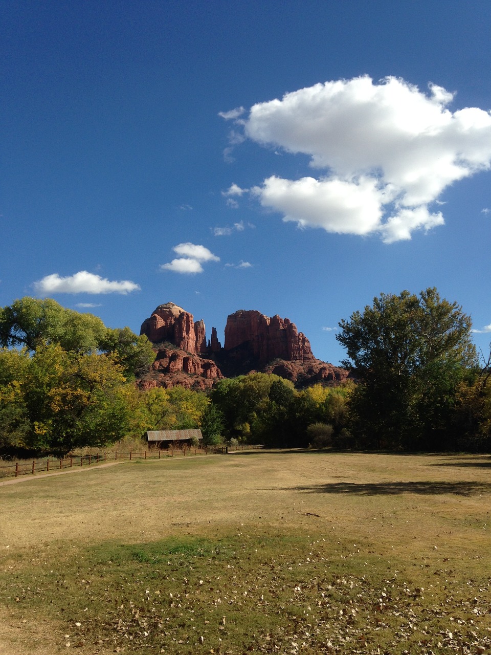 arizona red rock crossing mountain free photo