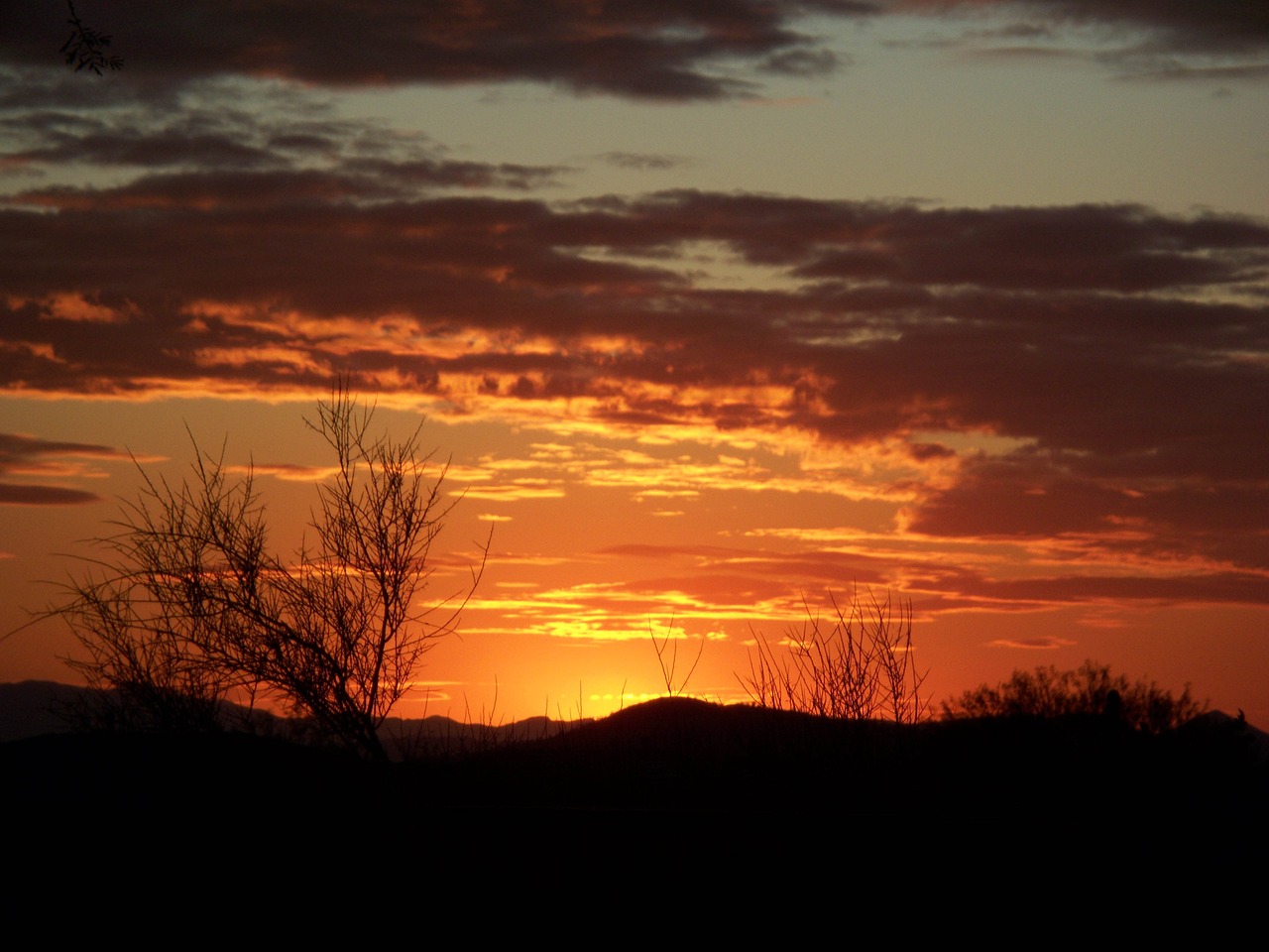 arizona sunset landscape free photo