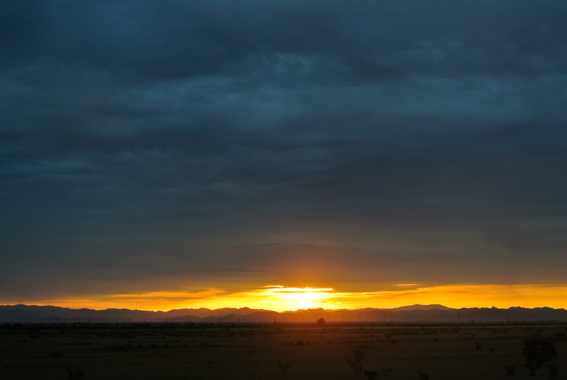 arizona sunrise mountains free photo