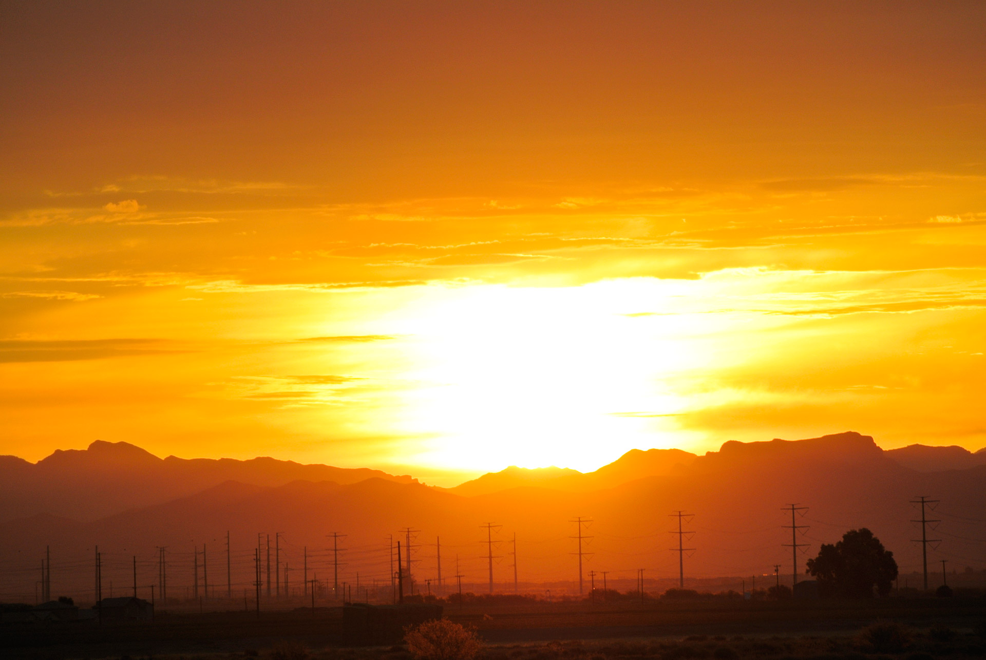 arizona sunrise mountains free photo