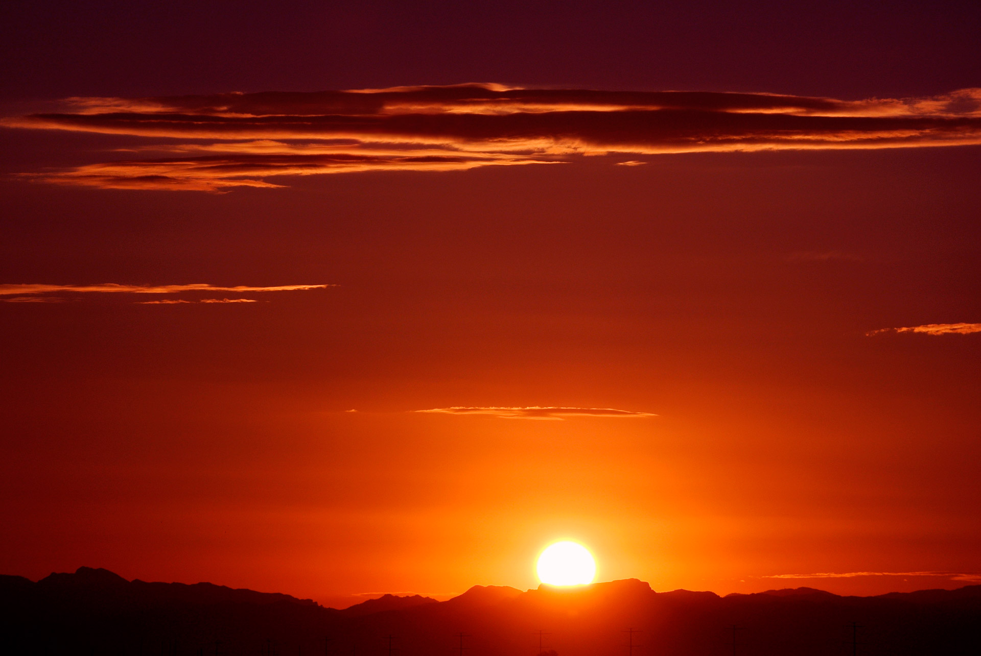 arizona sunrise mountains free photo