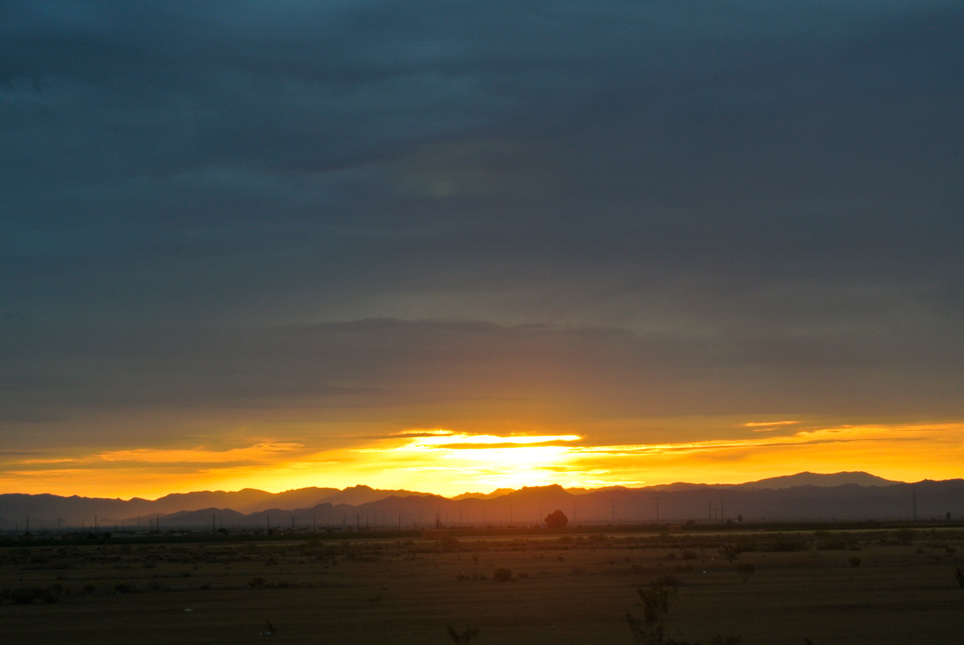 arizona sunrise mountains free photo