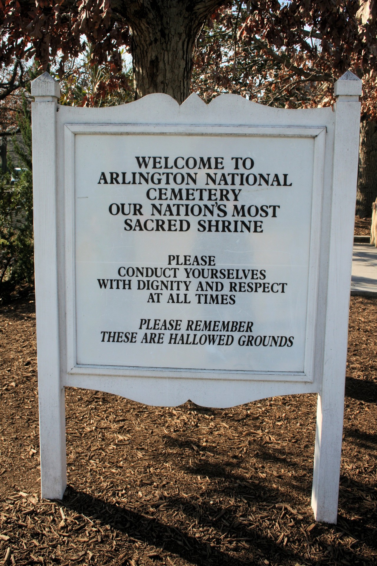 arlington national cemetery sign hallowed grounds free photo