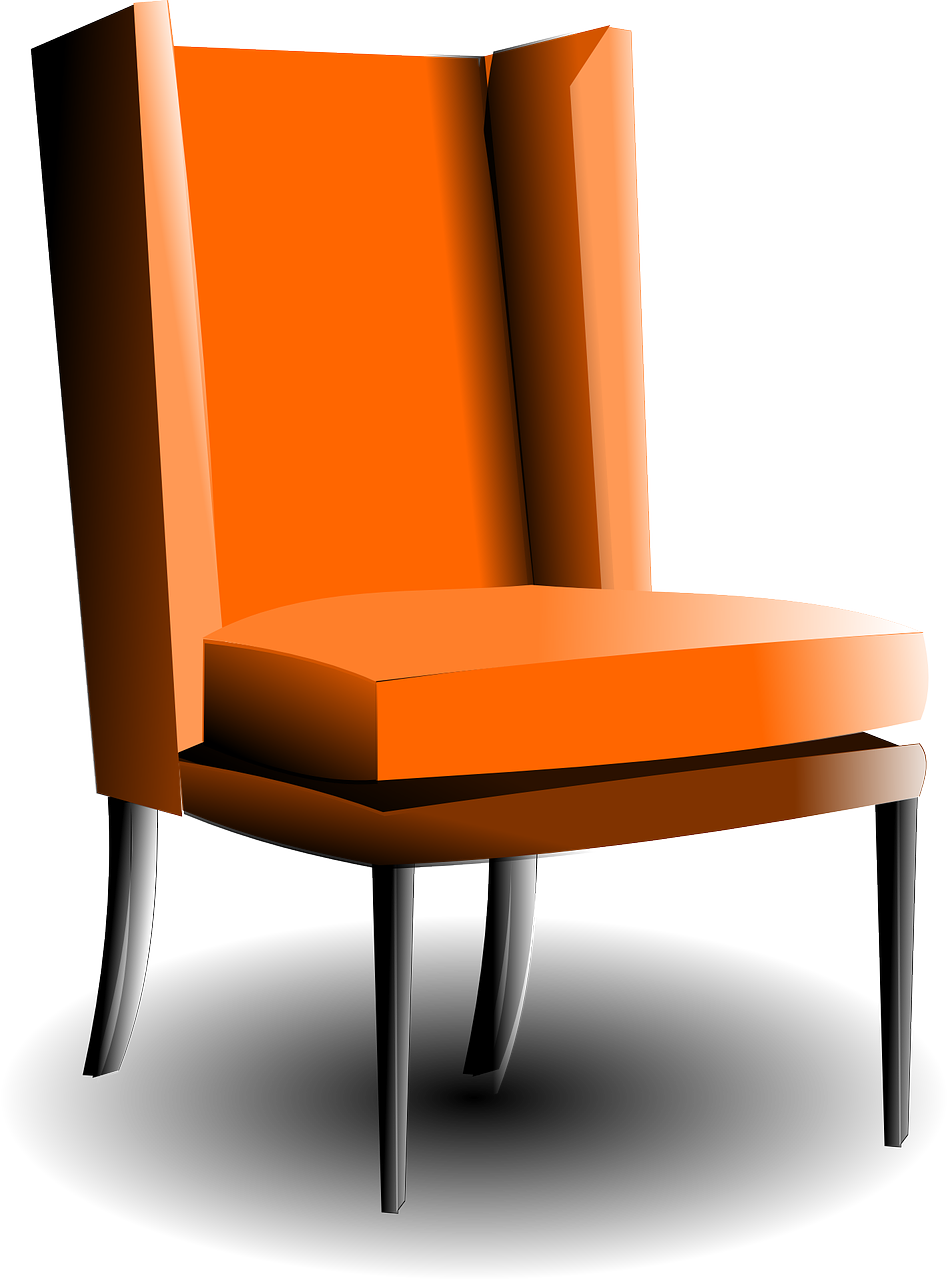 armchair old-fashioned orange free photo