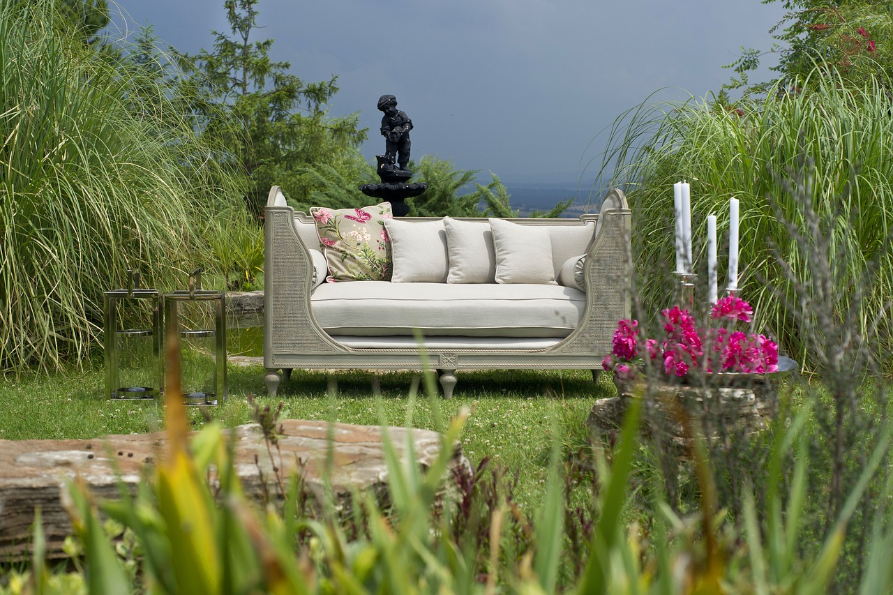 armchair garden beautiful free photo