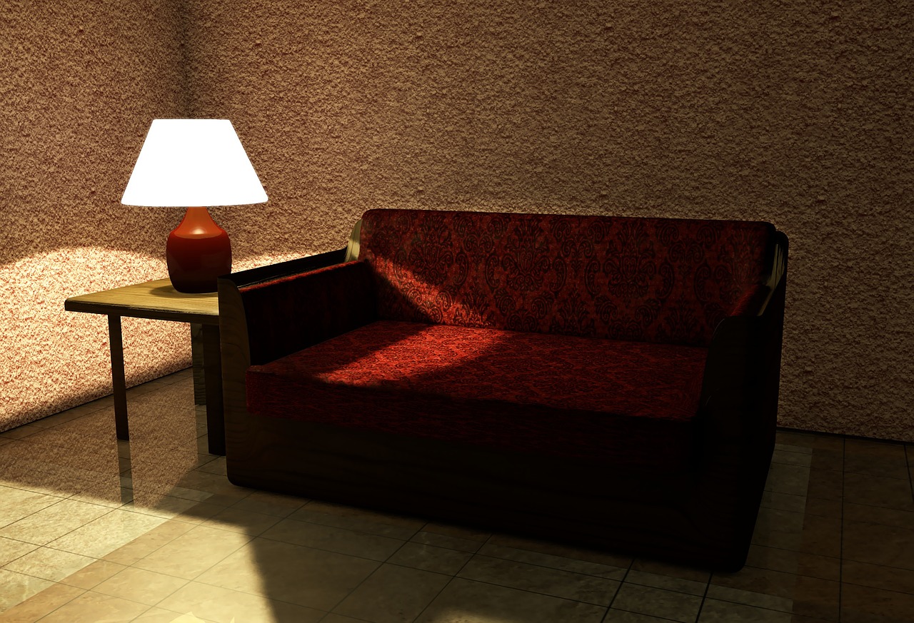 armchair sofa lamp free photo